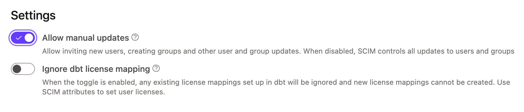 Set Up Scim Dbt Developer Hub
