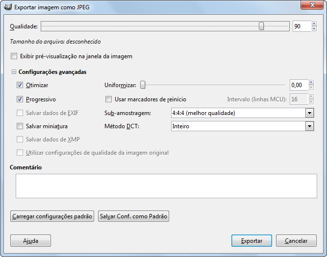 Vá no menu arquivo e clique . Capitulo 6 Obtendo Imagens Fora Do Gimp
