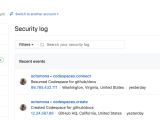 Reviewing Your Security Logs For Github Codespaces Github Docs