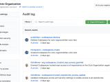 Reviewing Your Organization S Audit Logs For Github Codespaces Github