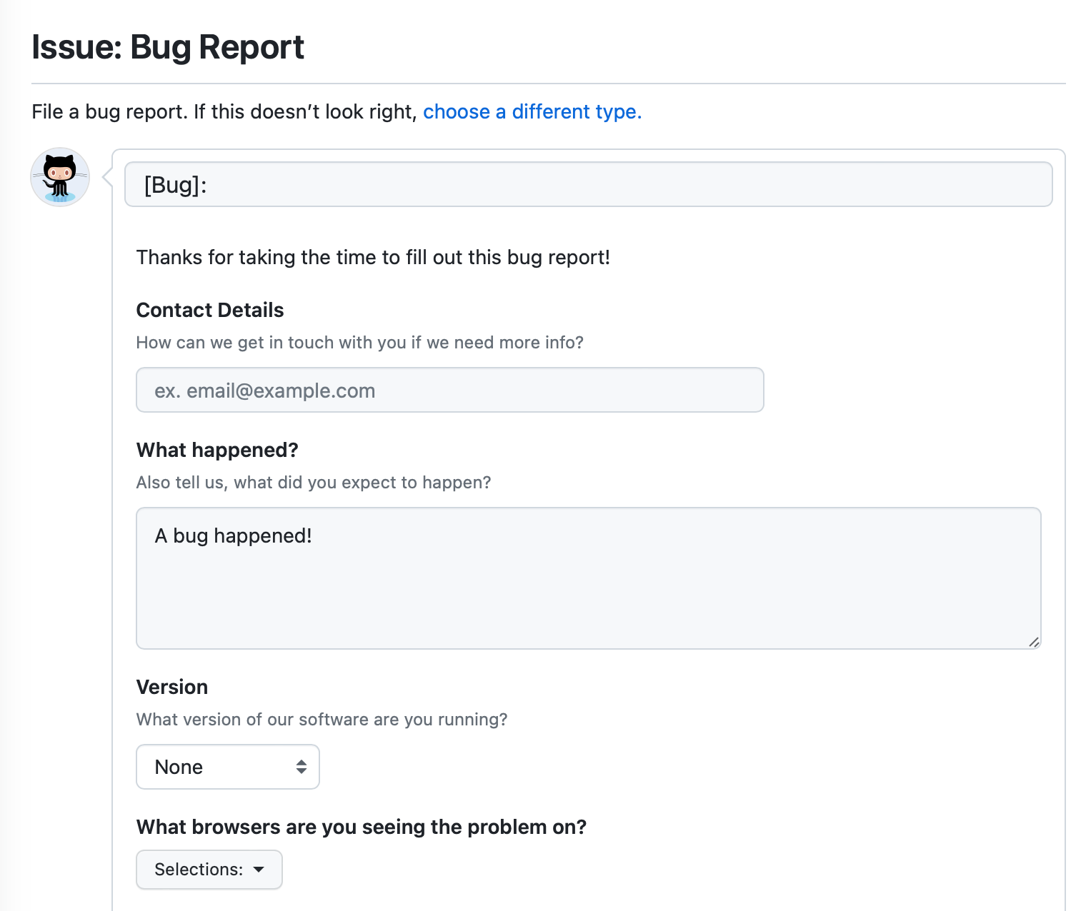 Configuring issue templates for your repository - GitHub Docs