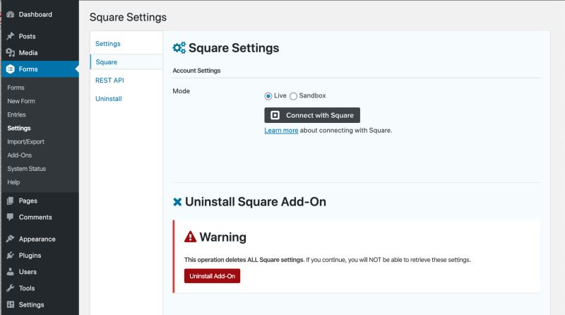 Setting Up The Square Add On Gravity Forms Documentation - Gorgeous Space Background - Ultra HD