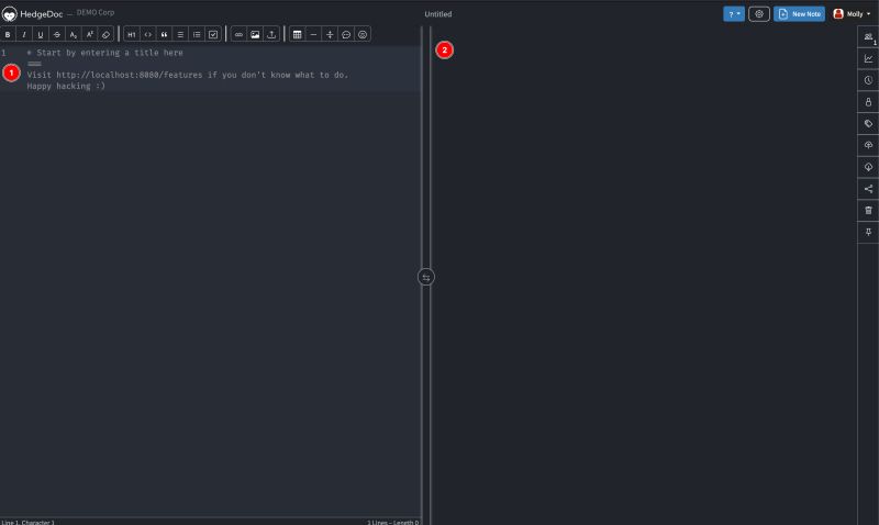 Create A Note Hedgedoc 2 Docs - Light Design Collection - Ultra HD Quality