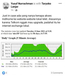 Ensure all security and software updates are not older than 7 days. Mengapa pelanggan Telkom/Telkomsel sering bermasalah