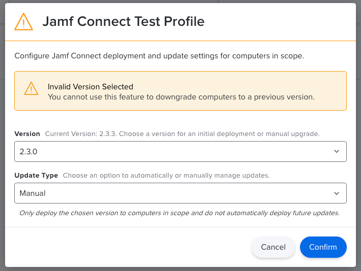 Jamf connect deployment and updates