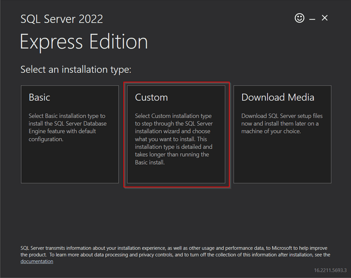 Installing SQL Server 2022 Or SQL Server 2022 Express Software ...