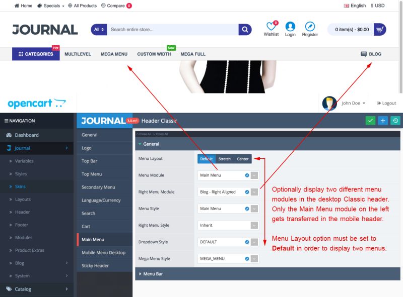 Top Menu Journal Docs - Premium Minimal Illustration Gallery - 4K