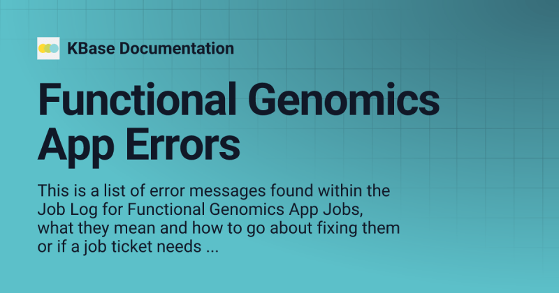 Modeling App Errors Kbase Documentation - Beautiful Dark Illustration - Desktop