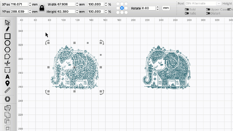 Numeric Edits Toolbar Lightburn Documentation - Download Stunning Sunset Design | High Resolution