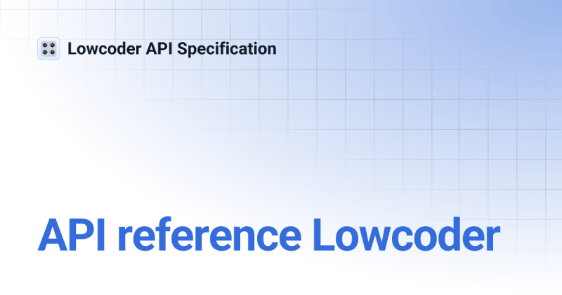 Assets Lowcoder Api Specification - Premium Dark Design Gallery - Mobile