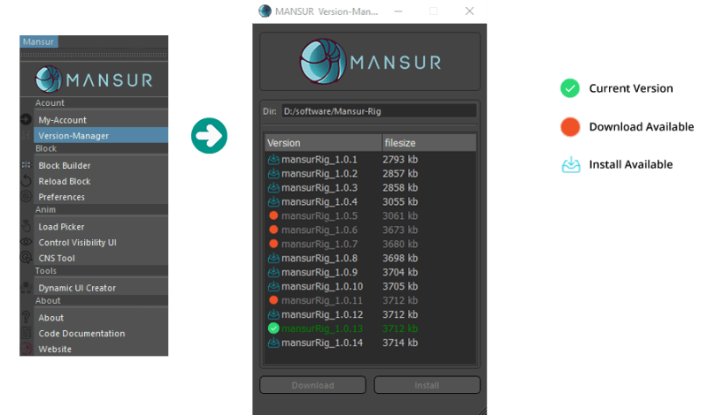 Version Updates Mansur Rig Documentation - Best Abstract Illustrations in Mobile