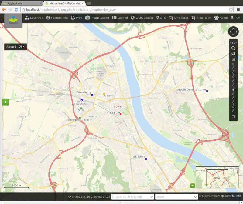 Mapbender Quickstart Osgeolive 17 0 Documentation - Premium Abstract Design Gallery - Full HD