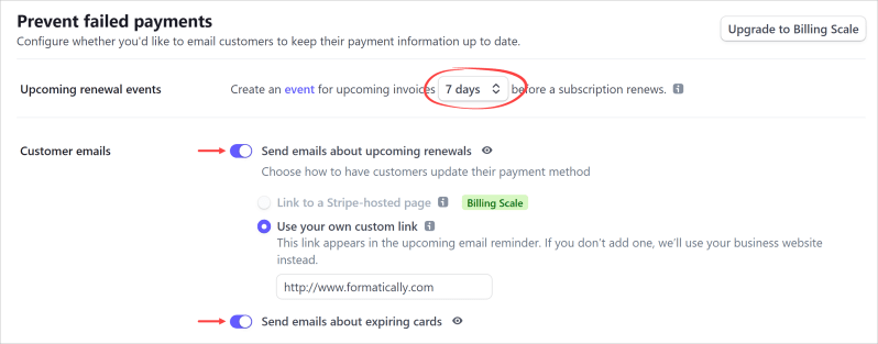 Failed Payments Help Docs - Mobile Landscape Patterns for Desktop