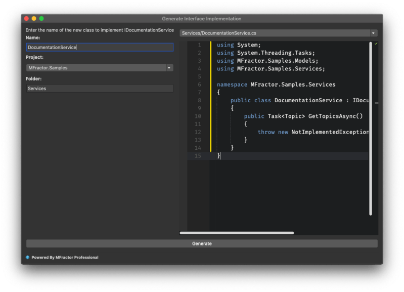Generate Interface Implementation Mfractor Documentation - Light Wallpapers - Beautiful Mobile Collection