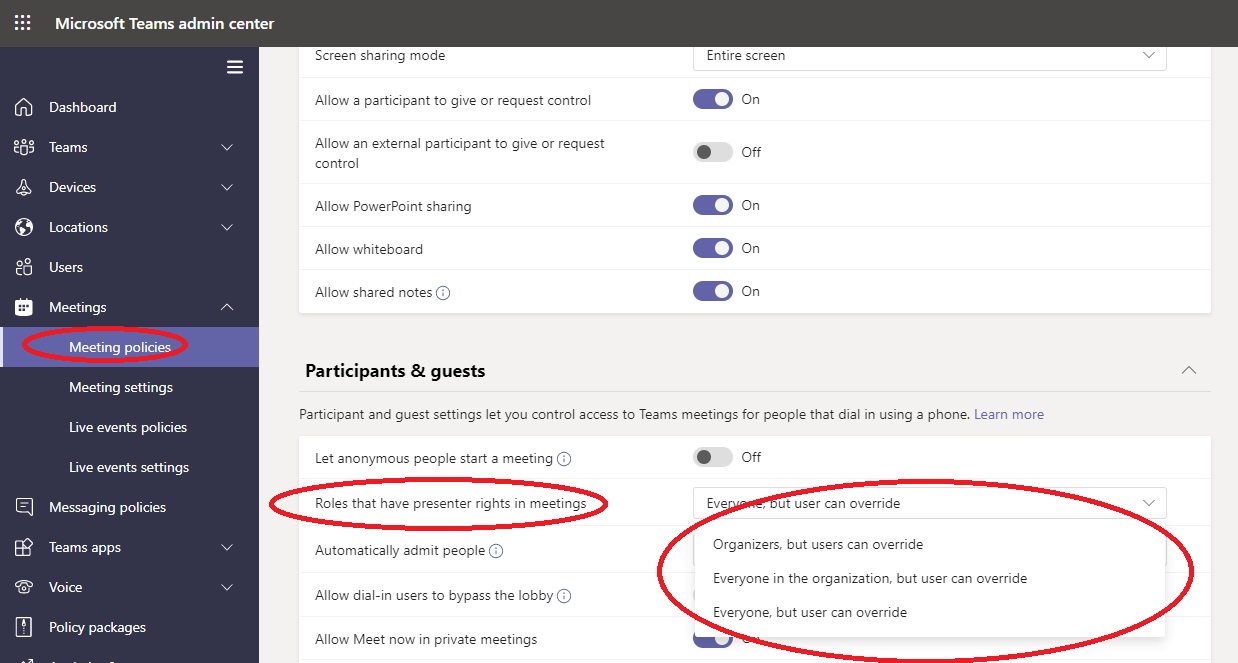Microsoft Teams Hintergrund Ändern Als Gast - Teams Verwalten Von Besprechungsrichtlinien Microsoft Teams Microsoft Docs