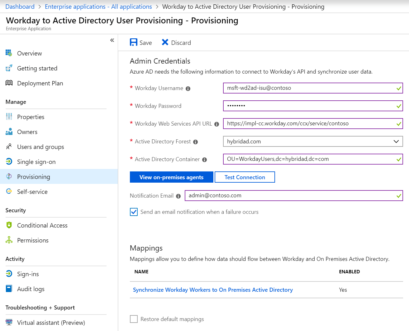 Here's what to do when using. Tutorial Configure Workday For Automatic User Provisioning With Azure Active Directory Microsoft Docs