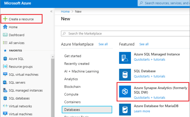 Tutorial Load Data Using Azure Portal Ssms Azure Syna - vrogue.co