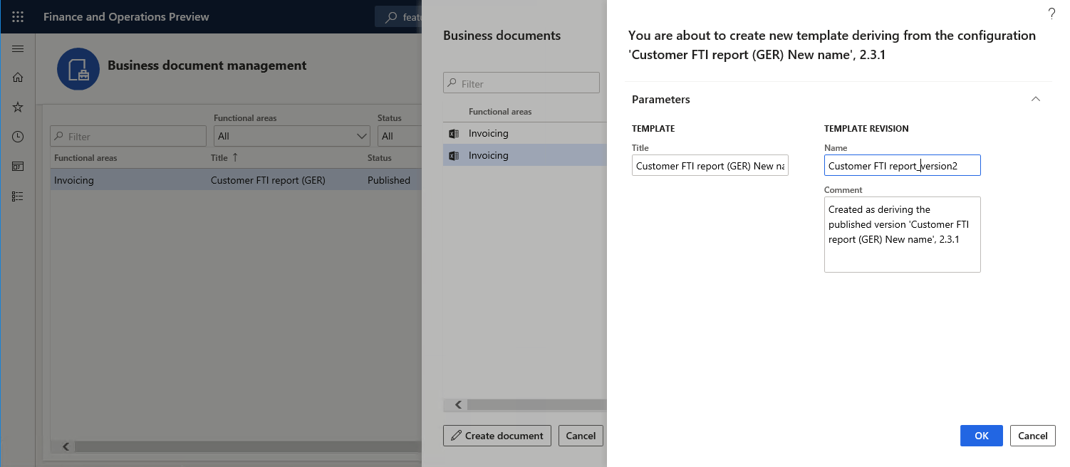 New Document User Interface In Business Document Management Finance Operations Dynamics 365 Microsoft Docs