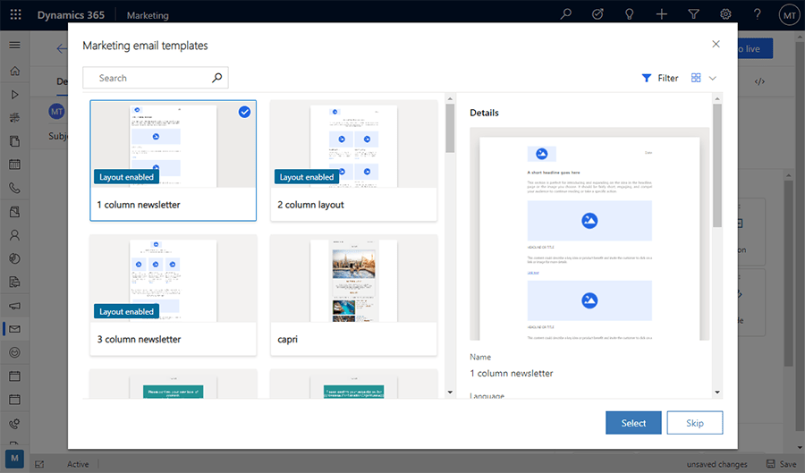 Some bright folks in new zealand, magnetism software solutions, have created a tool to help mock up and specify custom forms in microsoft . Create And Design A Marketing Email Message Dynamics 365 Marketing Microsoft Docs