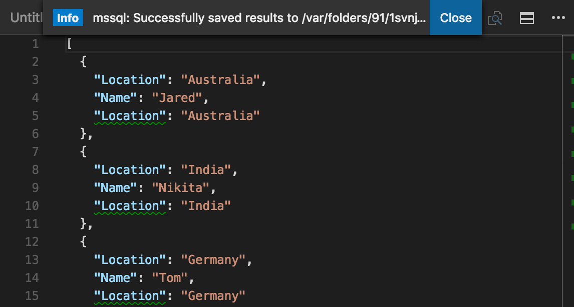 Typedoc supports code blocks in markdown and uses shiki to provide syntax. Use the Visual Studio Code mssql extension for SQL Server