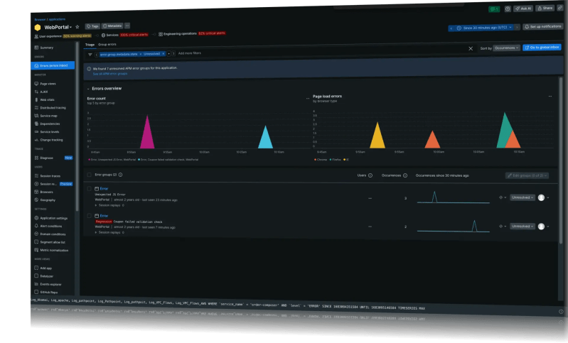 Group Request Errors Analyze Network Failures New Relic Documentation - Best Dark Wallpapers in Retina