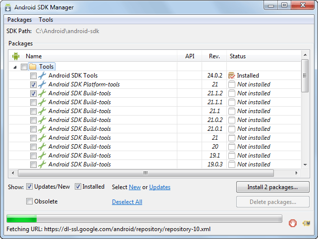 Setting up development environment for Android Application Development ...
