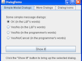 How To Make Dialogs The Java邃 Tutorials Creating A Gui With Swing