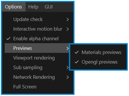 Options File Menu - Light Pictures - Premium Retina Collection