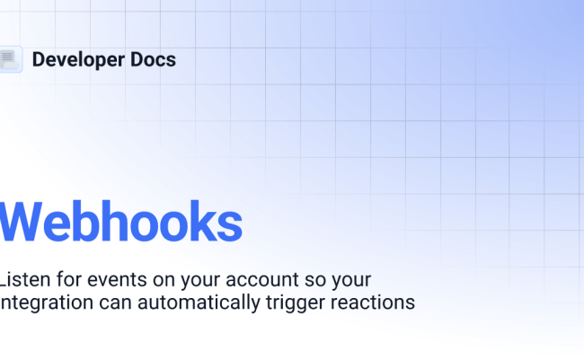 Webhooks | Developer Docs