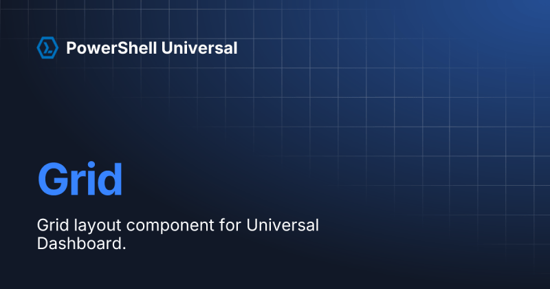Data Grid Powershell Universal - Geometric Pattern Collection - High Resolution Quality