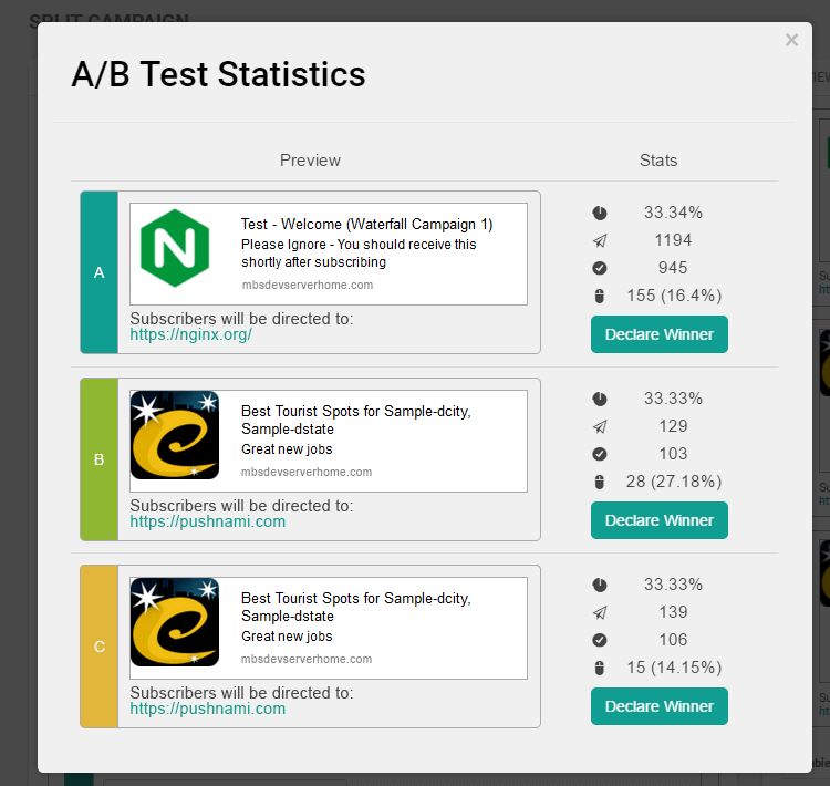 Pushnami Documentation Split Tests - Premium Colorful Pattern Gallery - Mobile