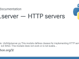 Http Server Http Servers Python 3 13 7 Documentation
