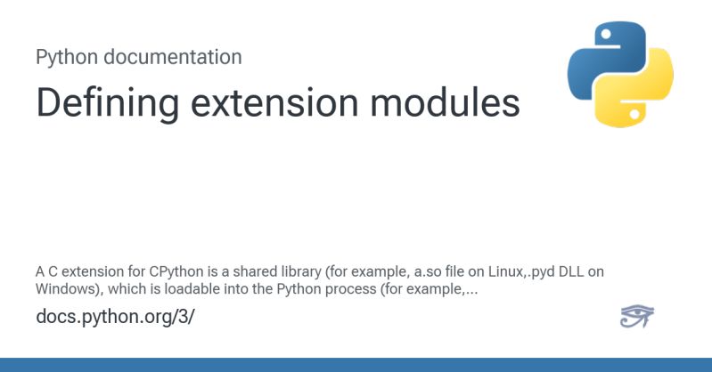 Defining Extension Modules Python 3 14 2 Documentation - Ocean Designs - Gorgeous High Resolution Collection