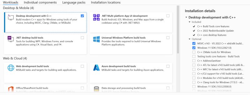 Docs For Windows Msvc Toolchain Which Workloads Components To Install - Professional Full HD Nature Images | Free Download