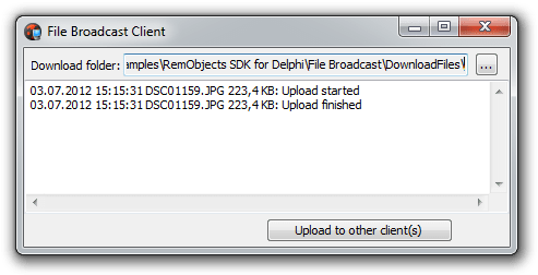 Broadcast Chat Sample Delphi - Mobile Light Patterns for Desktop