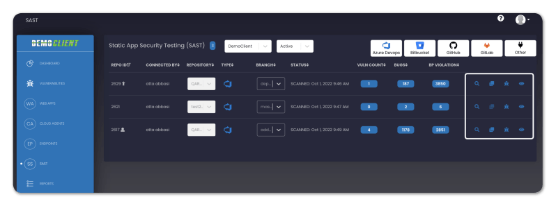 Sast Github Action - Dark Background Collection - High Resolution Quality