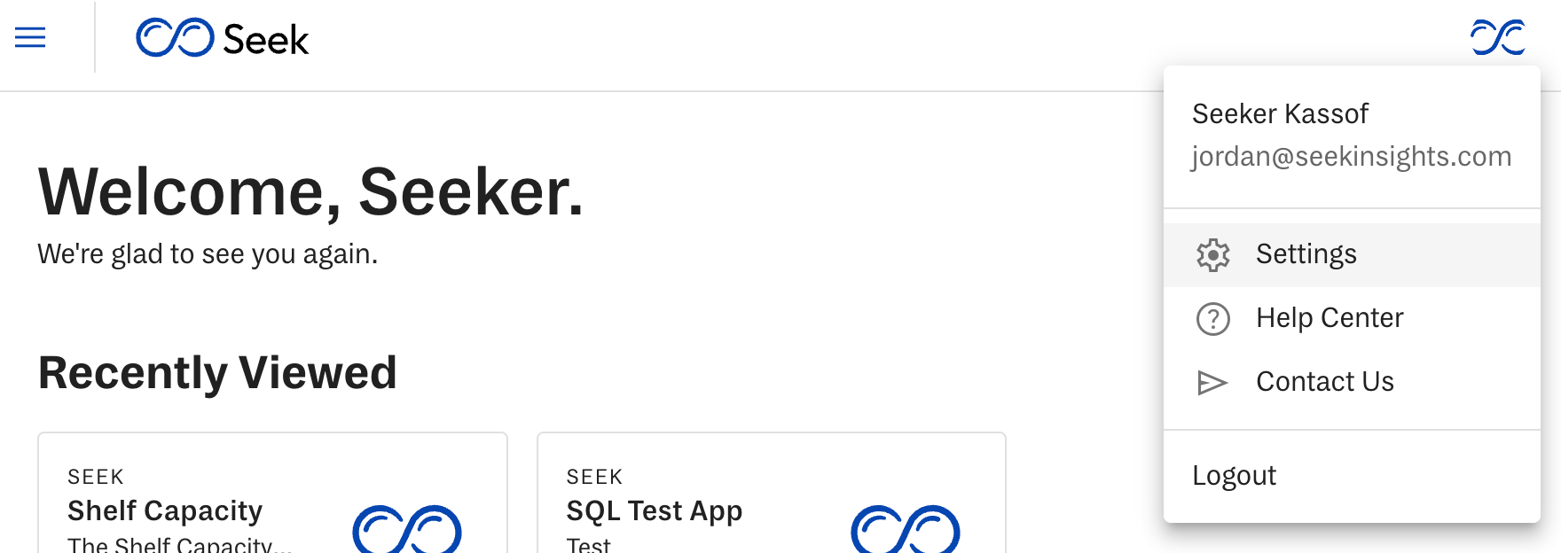 User Settings Seek Help Center - Creative Gradient Illustration - Retina