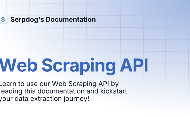 Web Scraping API | Serpdog's Documentation