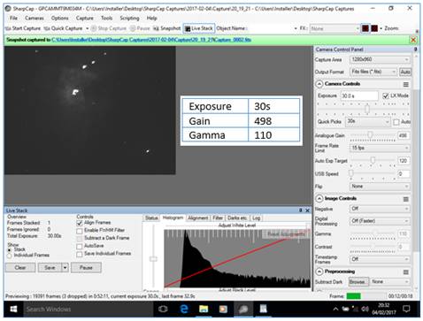Sharpcap 4 0 Live Stacking Histogram Tips For Eaa Color Version - 8K Colorful Designs for Desktop