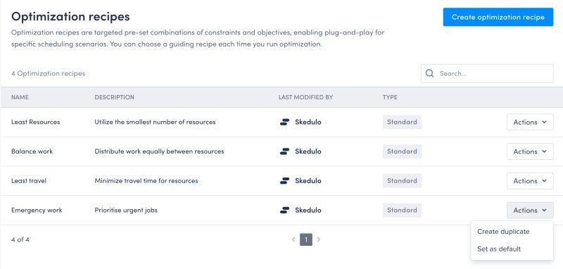 Create Optimization Recipes Skedulo Documentation - Modern Dark Picture - 4K