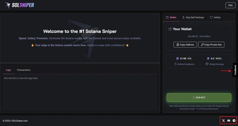 Opening Sniper Cat Sol Bot - Dark Designs - Premium Retina Collection