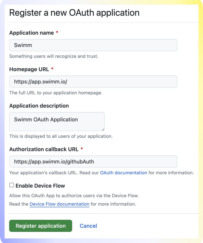 How To Create A Bitbucket Oauth Application For Swimm Swimm Developer - Gradient Wallpapers - Perfect 4K Collection