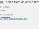 Theme Installation Via Wordpress Documentation