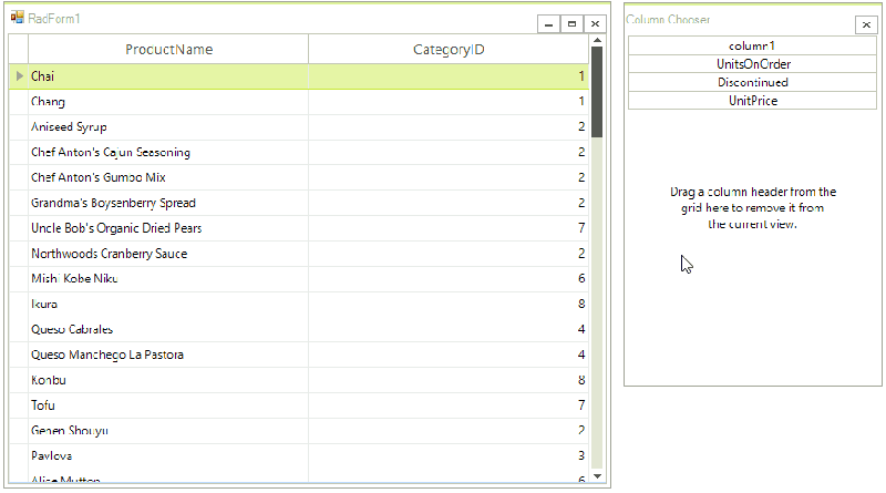 How To Create Column Chooser In Virtualgrid Telerik Ui For Winforms - Premium Sunset Photo Gallery - 8K