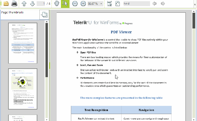 Viewer Modes - WinForms PdfViewer Control - Telerik UI For WinForms