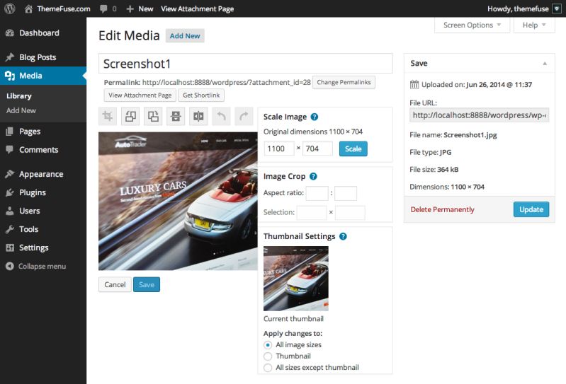 Using The Media Library Themefuse - Ultra HD Mobile Space Backgrounds | Free Download