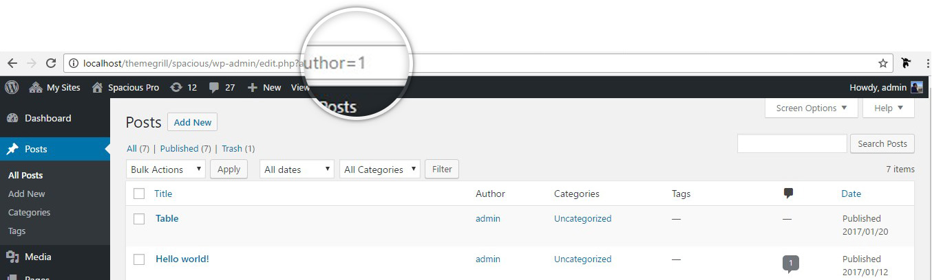 Categories images is a wordpress plugin which allow you to add an image. Find Posts Pages Categories Tags Or User Ids In Wordpress Themegrill Docs