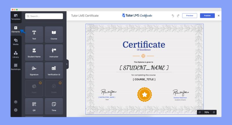 Tutor Lms Certificate Builder Helpie Wp - Perfect Mountain Illustration - Ultra HD