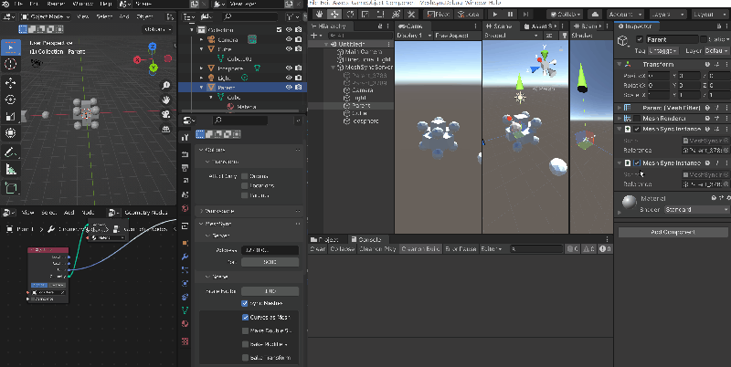 42 Bslive Unity Meshsync Blender Geometry Nodes Plus Virtual Camera Demo Youtube Unity - Dark Background Collection - HD Quality