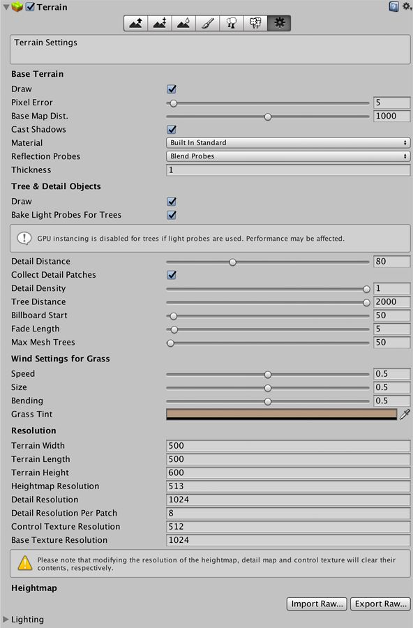 Unity Manual Terrain Settings - Best Abstract Wallpapers in High Resolution